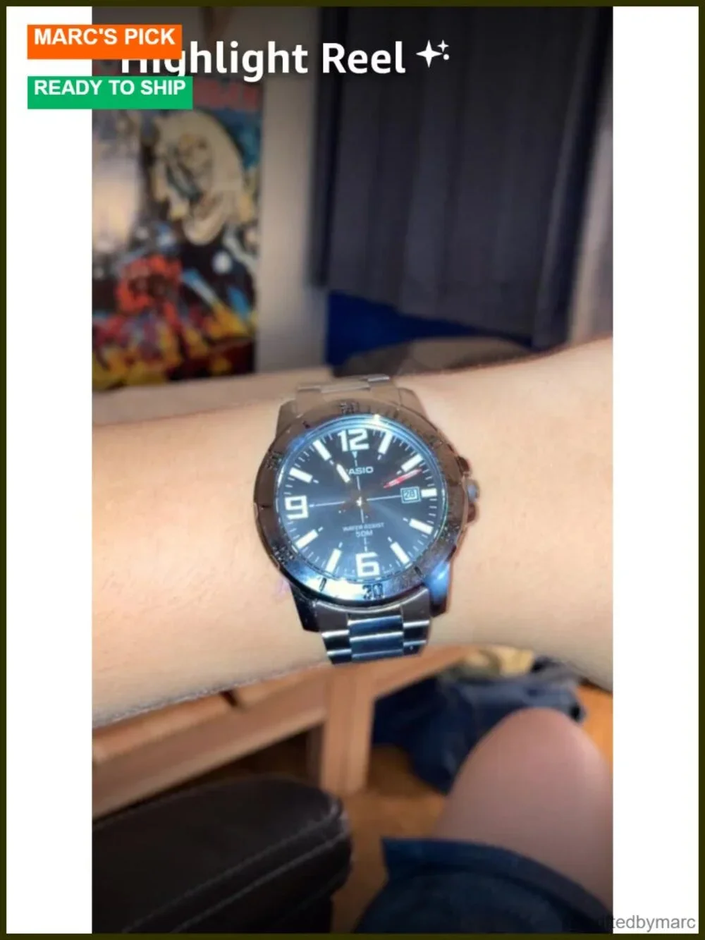 Men's Stainless Steel Casual Analog Sporty Watch